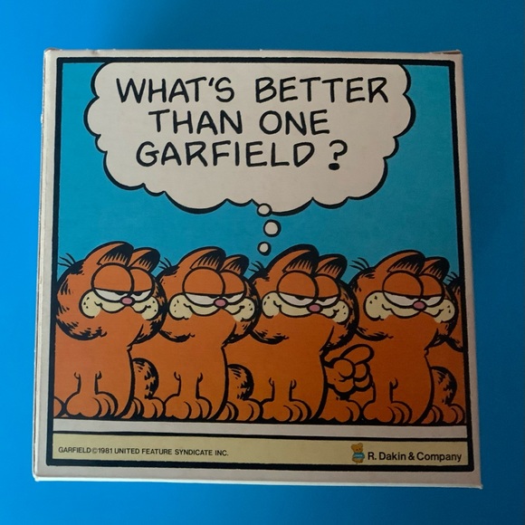 Vintage Garfield Kids Cube Box RARE - Picture 5 of 11